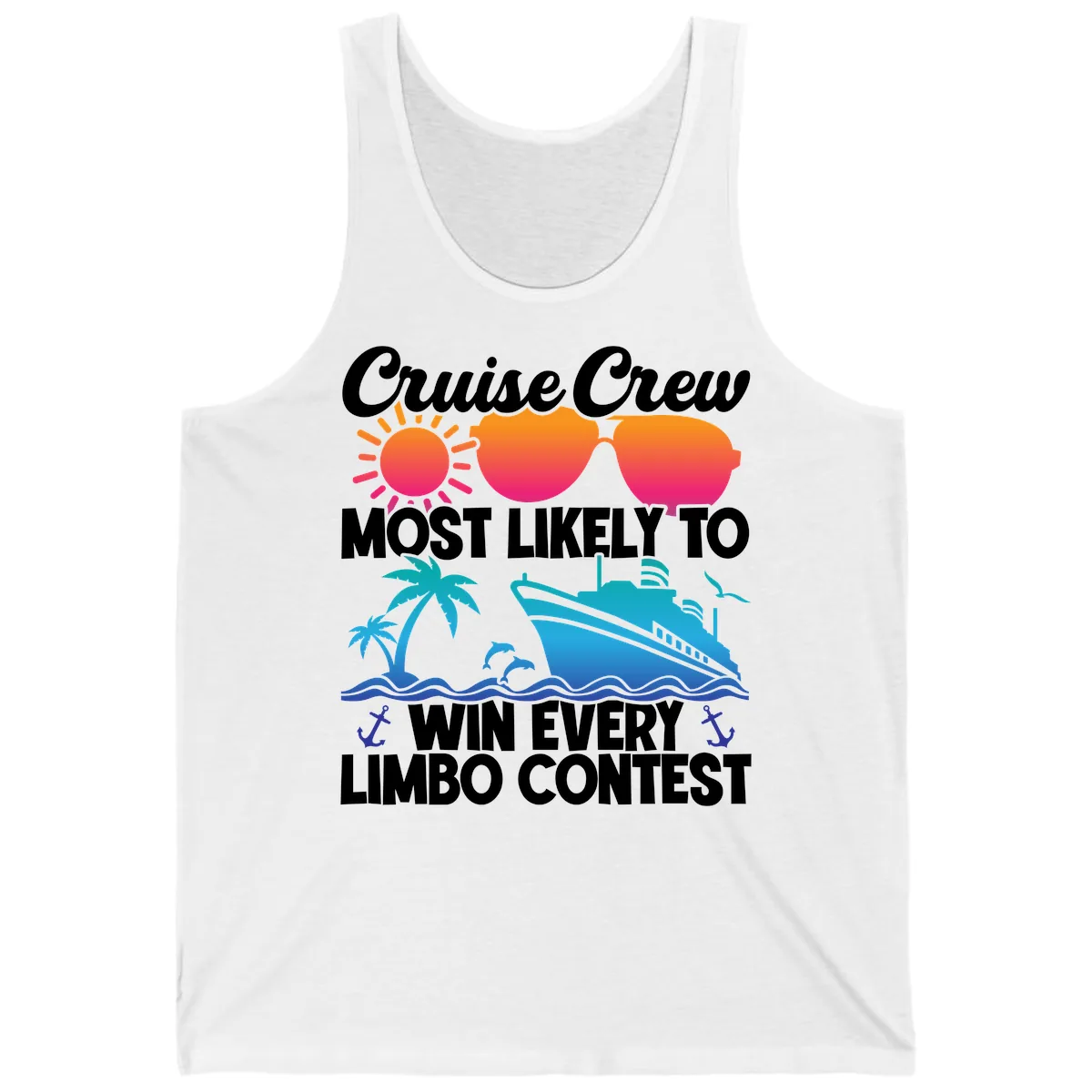 Cruise Crew Limbo Contest Tank in White