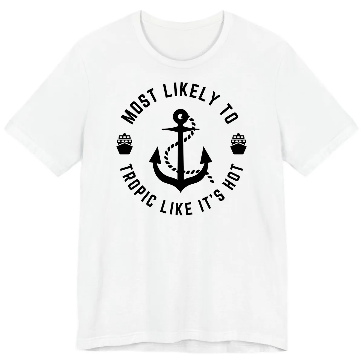 Most Likely To Tropical Like It's Hot Premium T-Shirt in White
