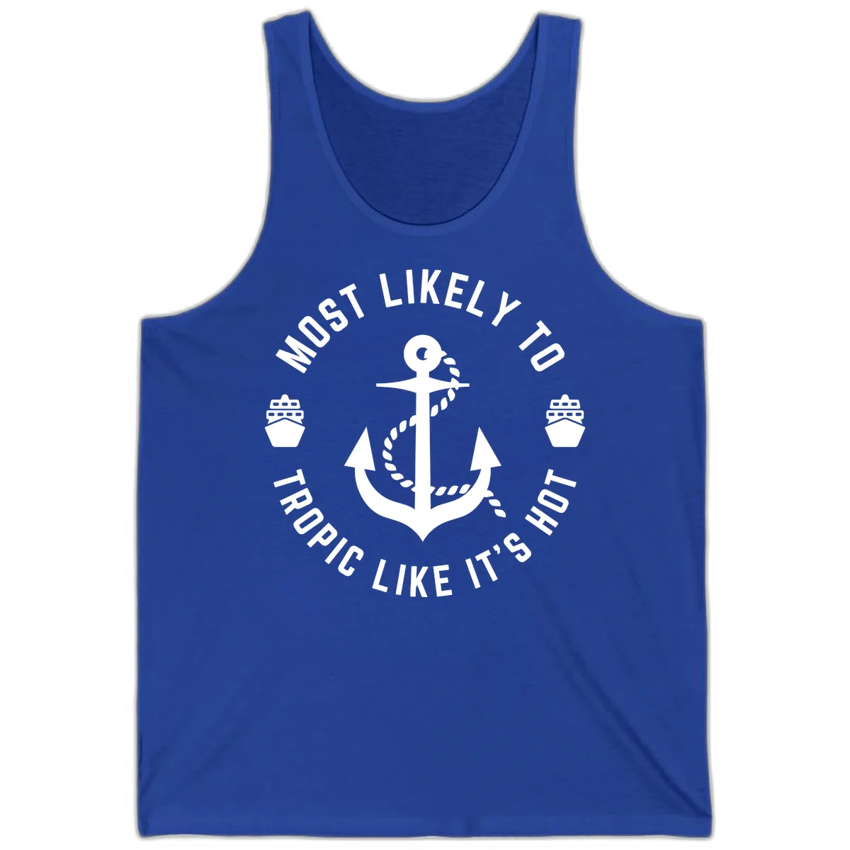 Most Likely To Tropical Like It's Hot Tank in True Royal