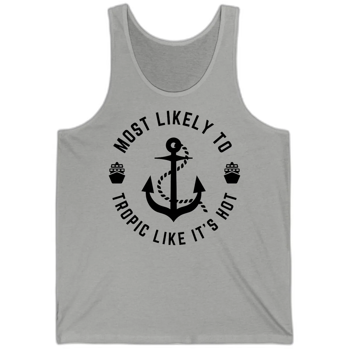 Most Likely To Tropical Like It's Hot Tank in Athletic Heather