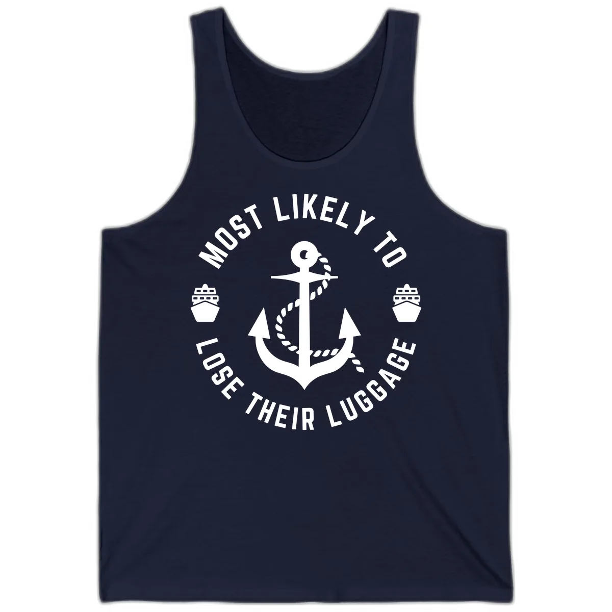 Most Likely To Lose Their Luggage Tank in Navy