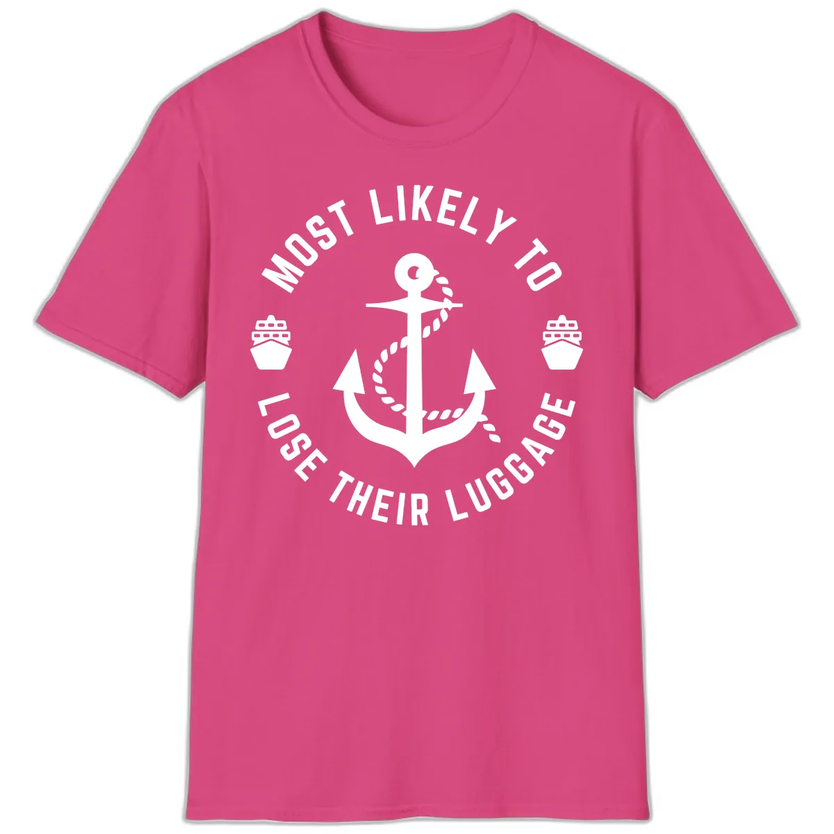 Most Likely To Lose Their Luggage T-Shirt in Heliconia
