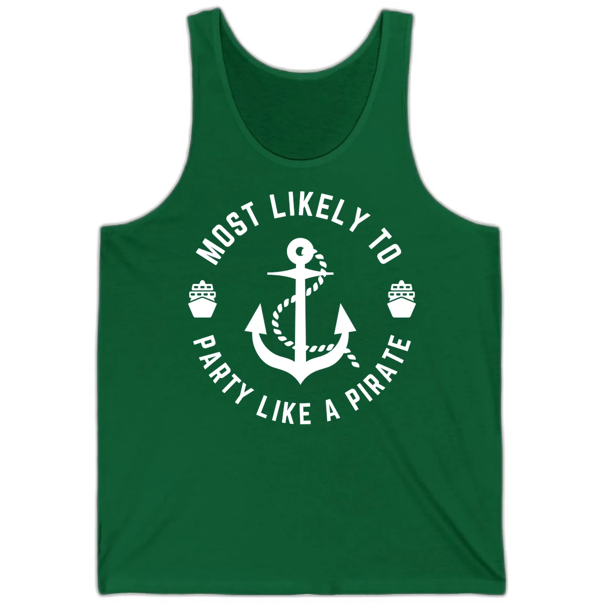 Most Likely To Party Like A Pirate Tank in Kelly