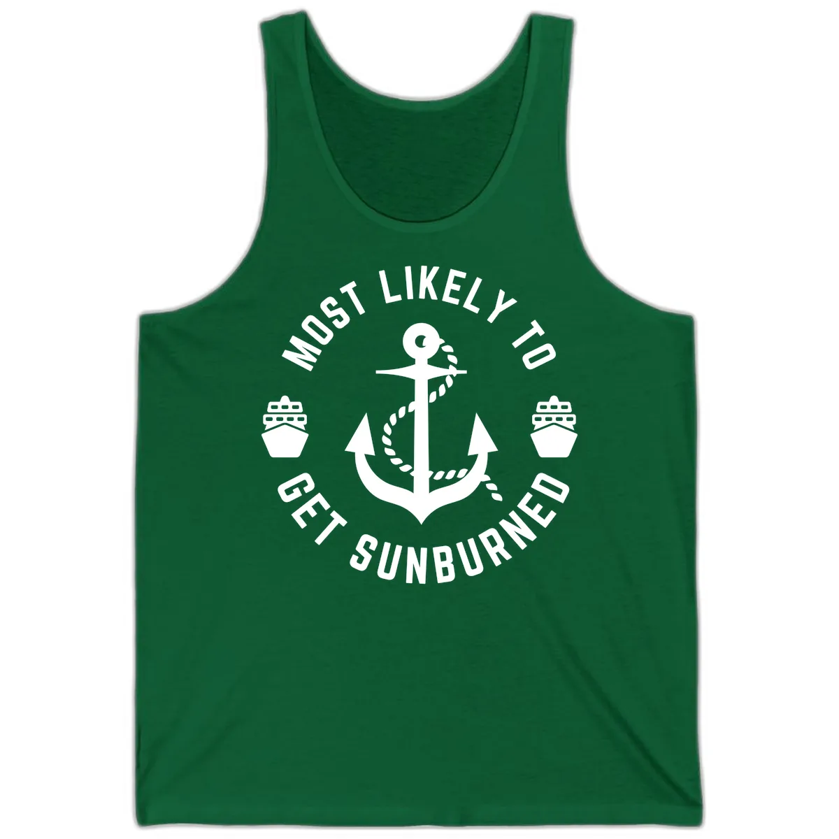 Most Likely To Get Sunburned Tank in Kelly