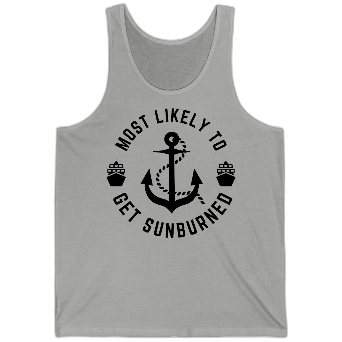 Most Likely To Get Sunburned Tank in Athletic Heather