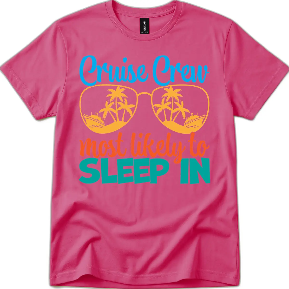 Cruise Crew Most Likely To Sleep In T-Shirt in Heliconia
