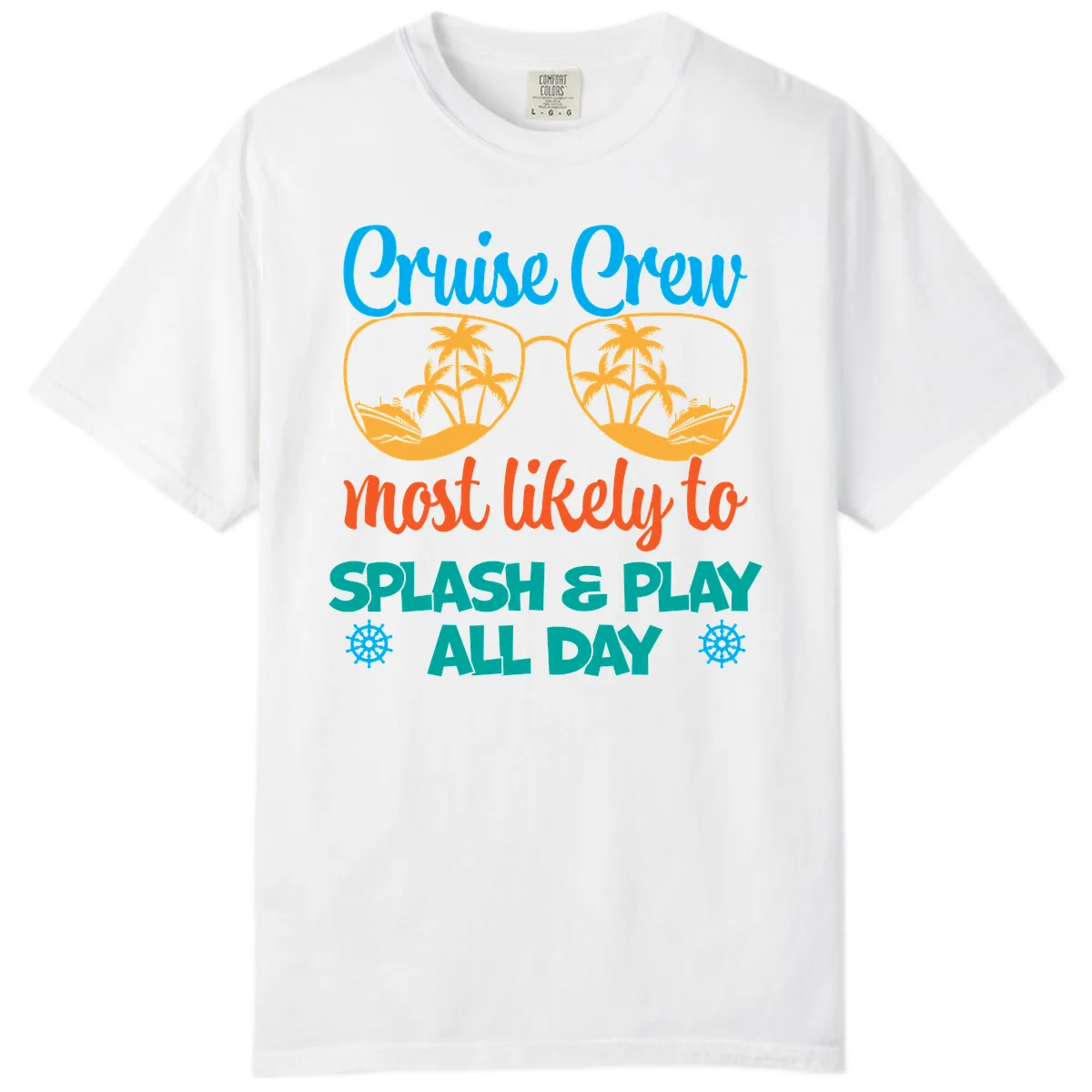 Cruise Crew Most Likely To Splash & Play Comfort Color in White