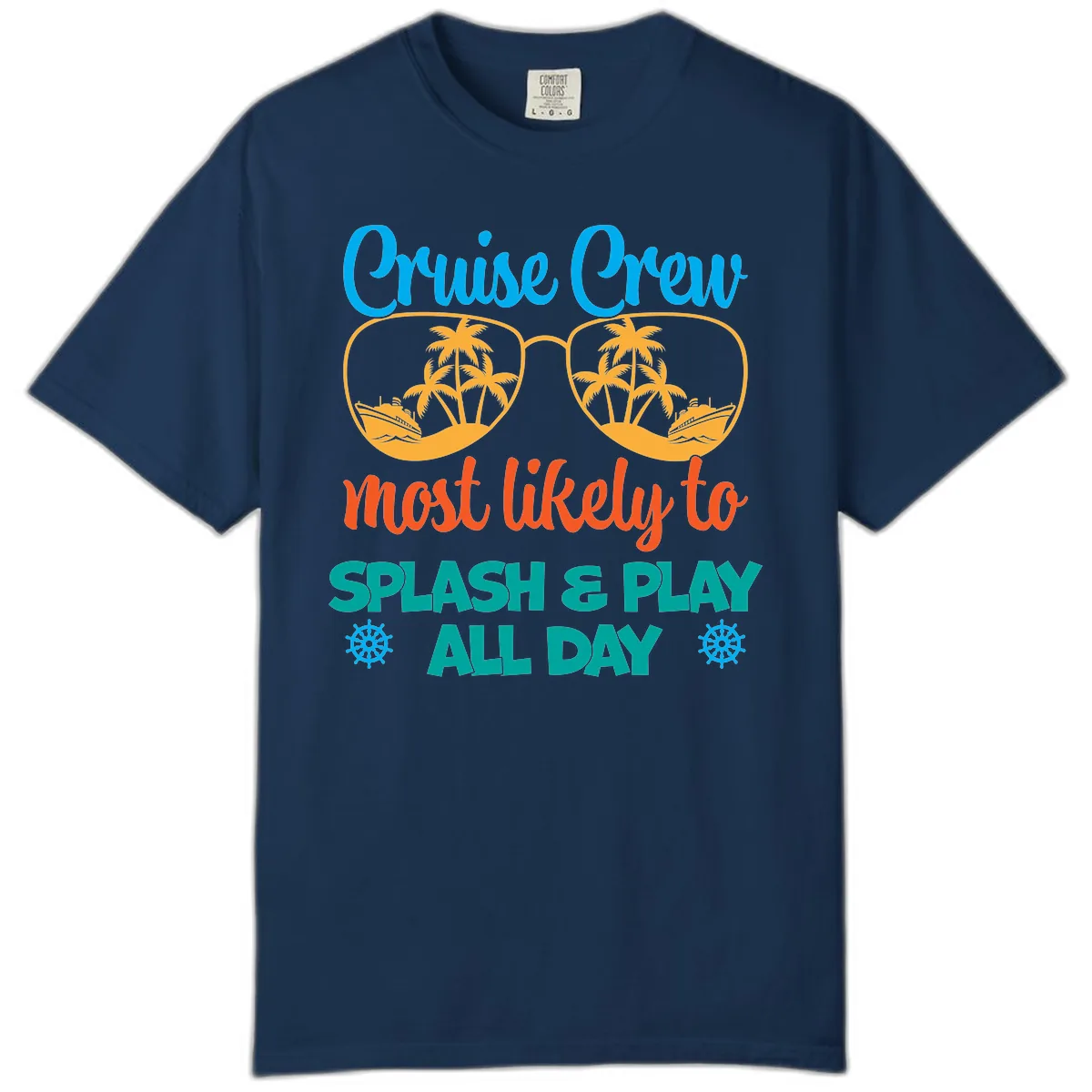 Cruise Crew Most Likely To Splash & Play Comfort Color in Navy