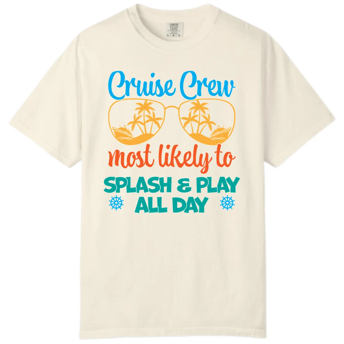 Cruise Crew Most Likely To Splash & Play Comfort Color in Ivory