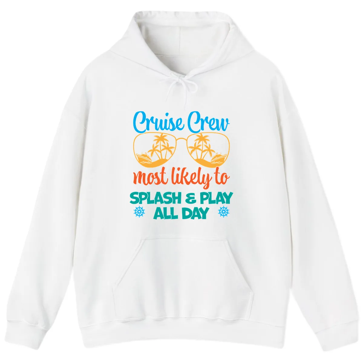 Cruise Crew Most Likely To Splash & Play Hoodie in White