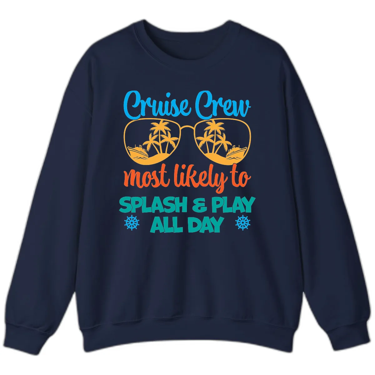 Cruise Crew Most Likely To Splash & Play Sweatshirt in Navy