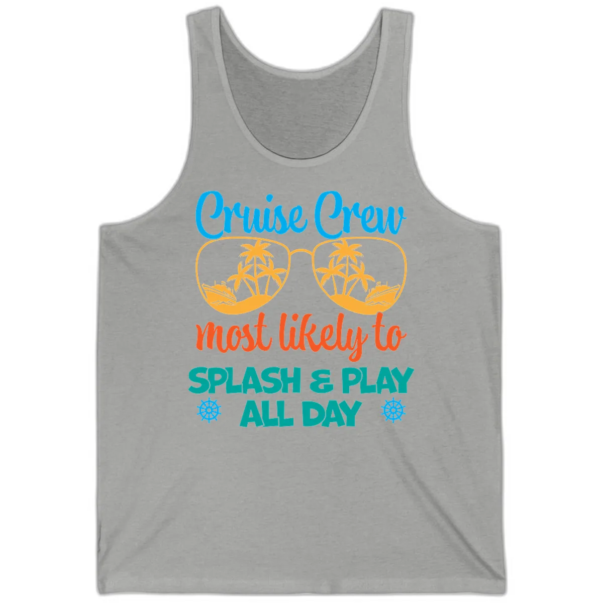 Cruise Crew Most Likely To Splash & Play Tank in Athletic Heather