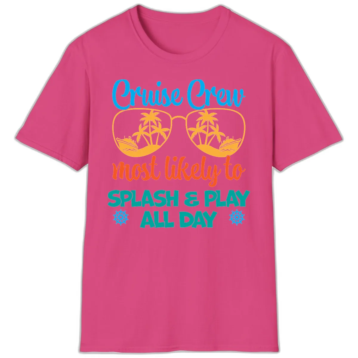 Cruise Crew Most Likely To Splash & Play T-Shirt in Heliconia