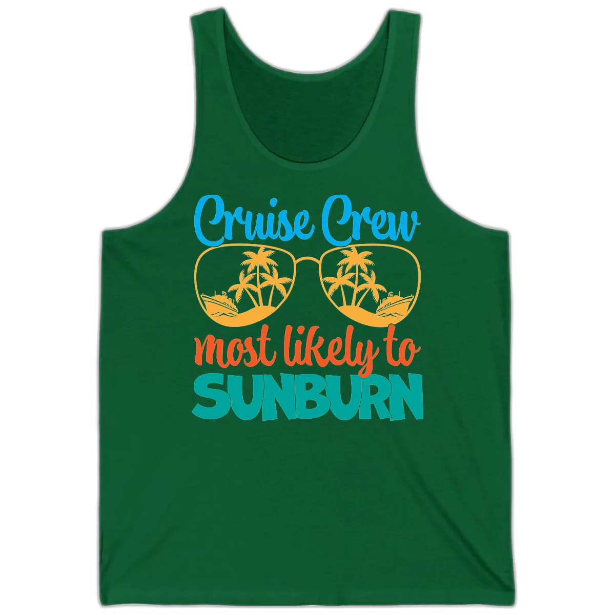 Cruise Crew Most Likely To Sunburn Tank in Kelly