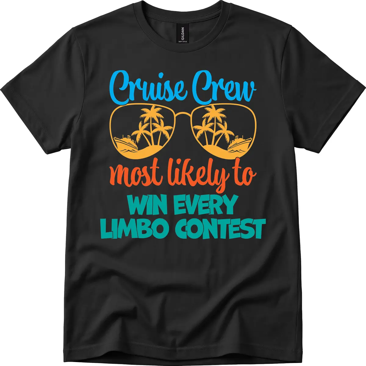 Cruise Crew Most Likely to Win Limbo T-Shirt in Black