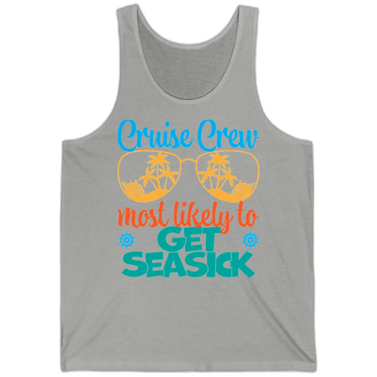 Cruise Crew Most Likely To Get Seasick Tank in Athletic Heather