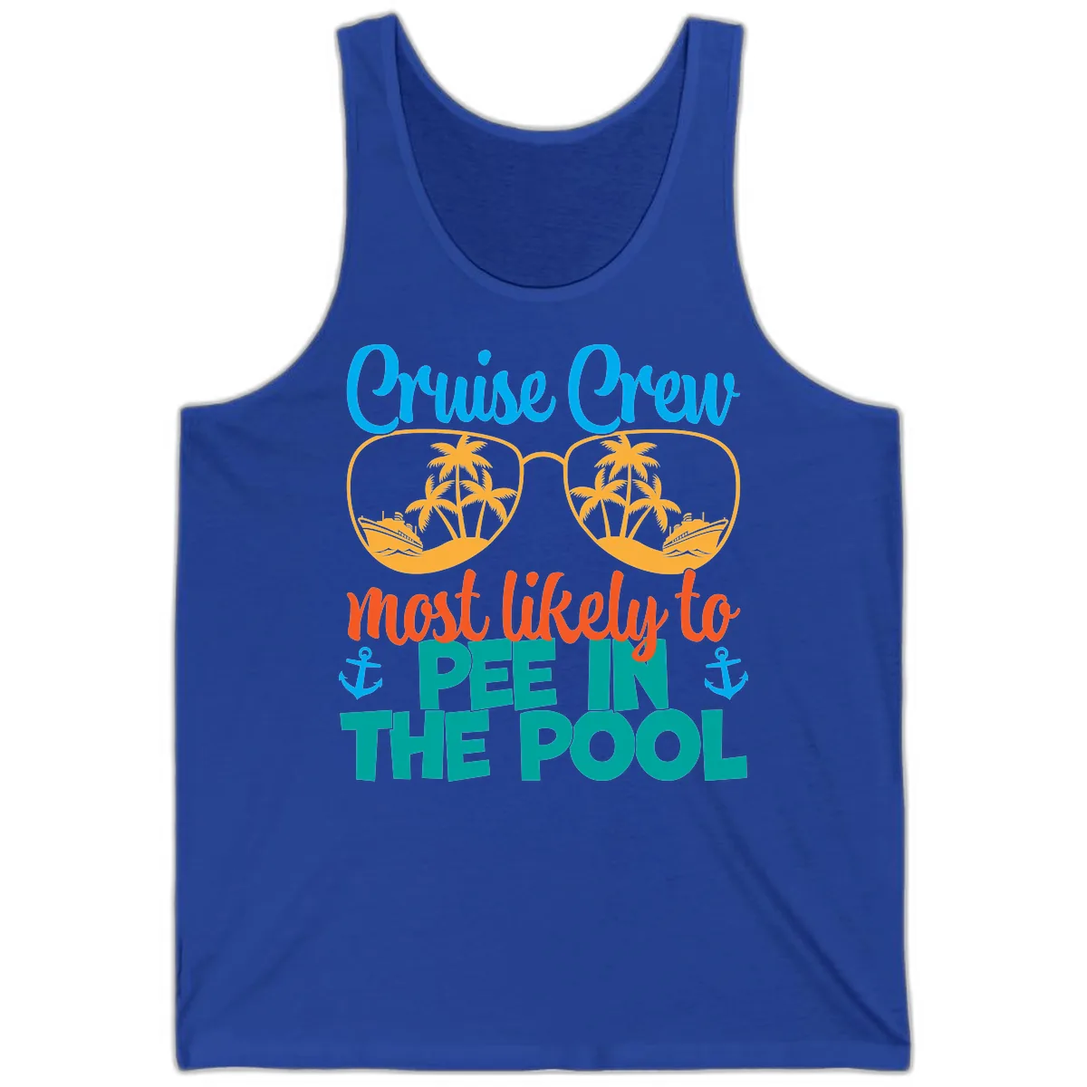 Cruise Crew Most Likely To Pee In The Pool Tank in True Royal