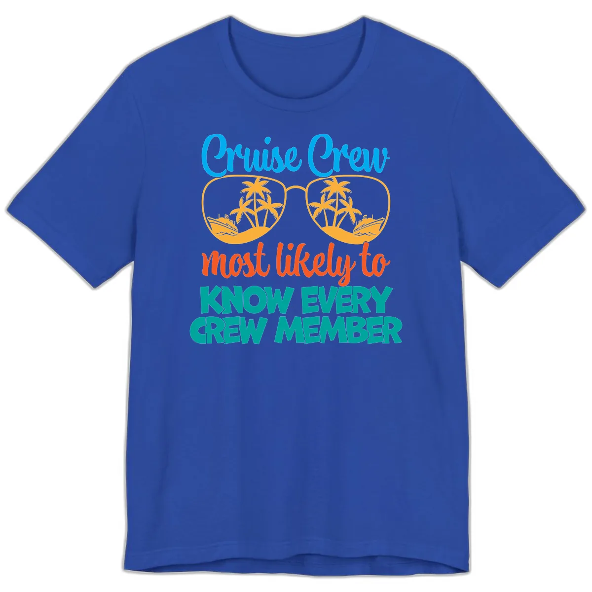 Cruise Crew Most Likely To Know Premium T-Shirt in True Royal