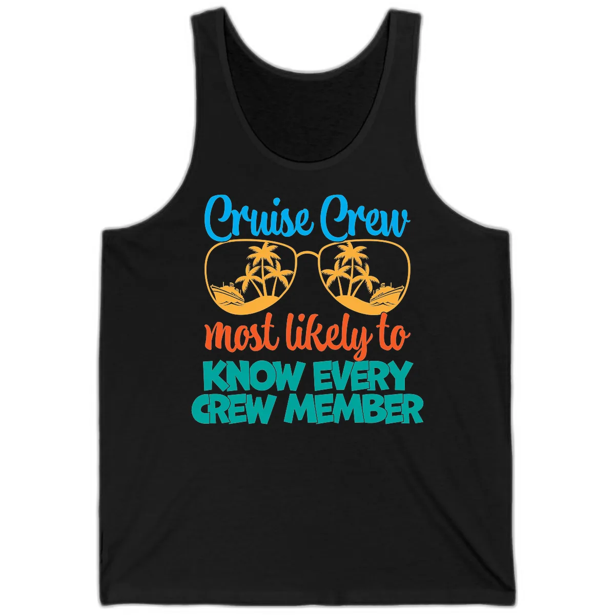 Cruise Crew Most Likely To Know Tank in Black