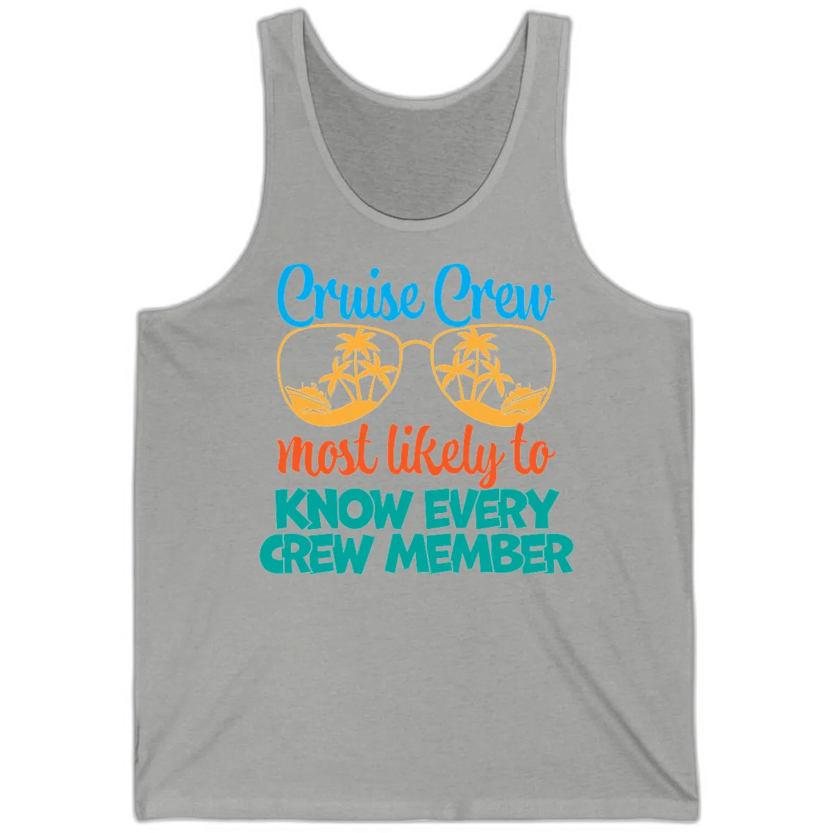 Cruise Crew Most Likely To Know Tank in Athletic Heather