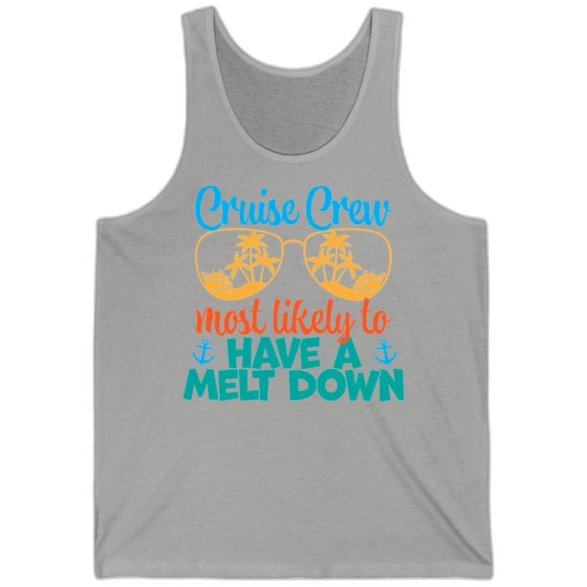 Cruise Crew Most Likely To Have A Meltdown Tank in Athletic Heather