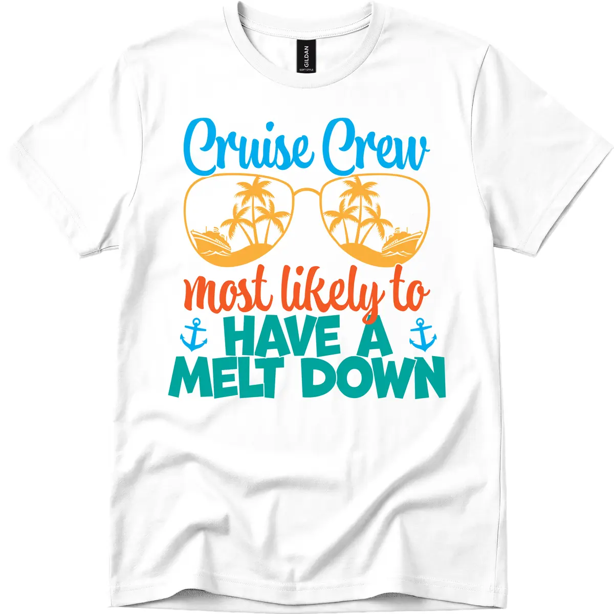 Cruise Crew Most Likely To Have A Meltdown T-Shirt in White
