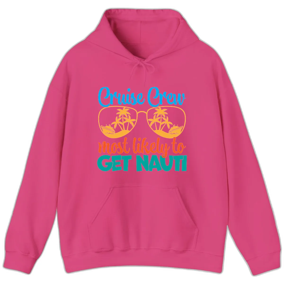 Cruise Crew Most Likely To Get Nautic Hoodie in Heliconia