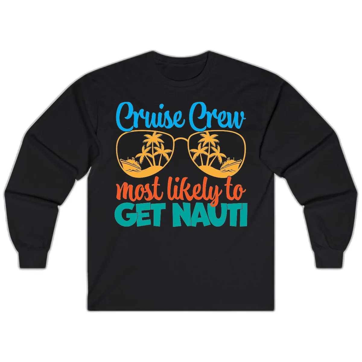 Cruise Crew Most Likely To Get Nautic Long Sleeve in Black