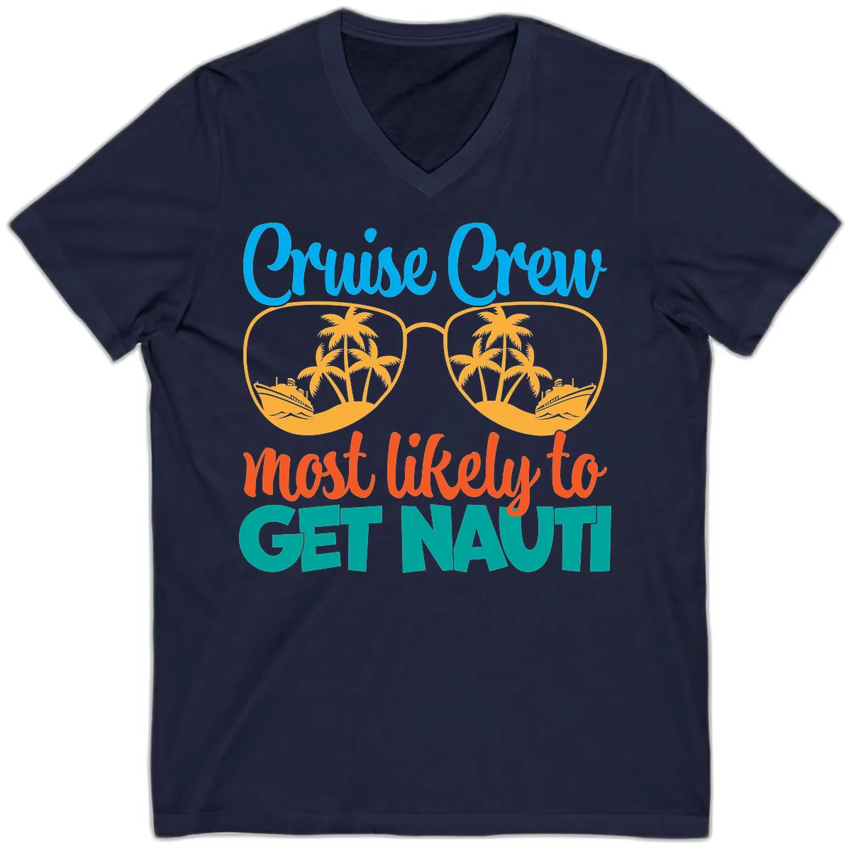 Cruise Crew Most Likely To Get Nautic V-Neck in Navy