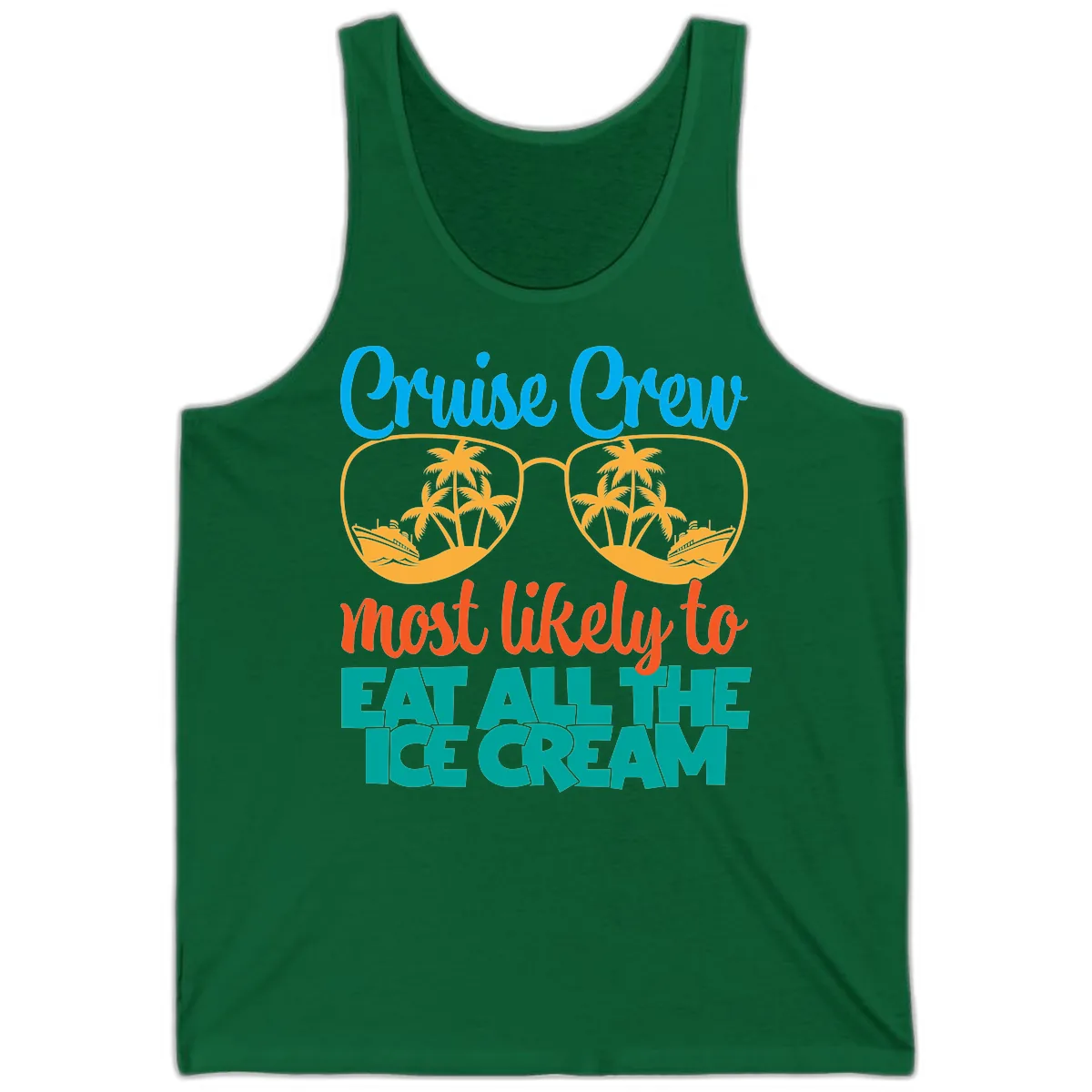 Cruise Crew Most Likely To Eat All The Ice Cream Tank in Kelly