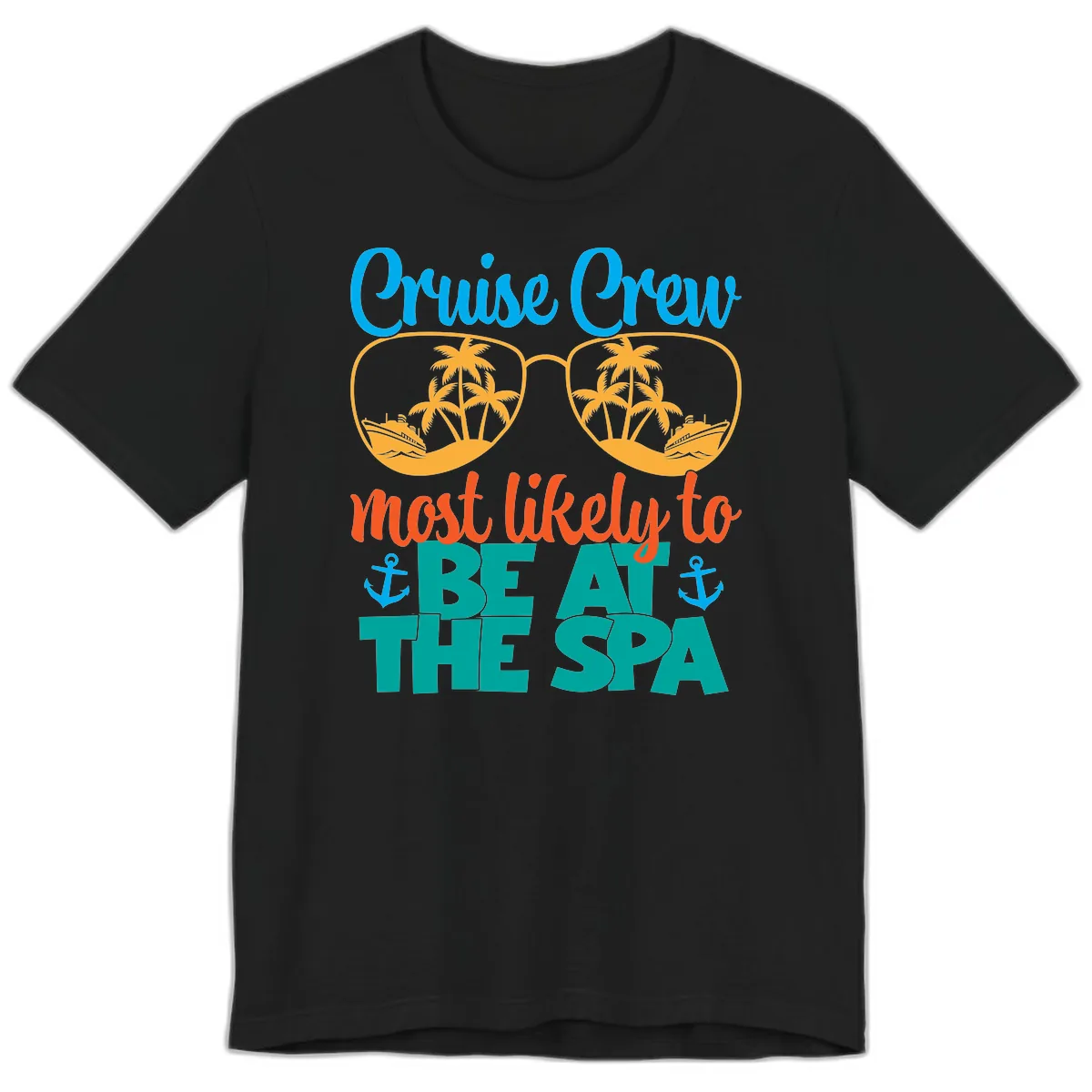 Cruise Crew Most Likely To Be At The Sea Premium T-Shirt in Black