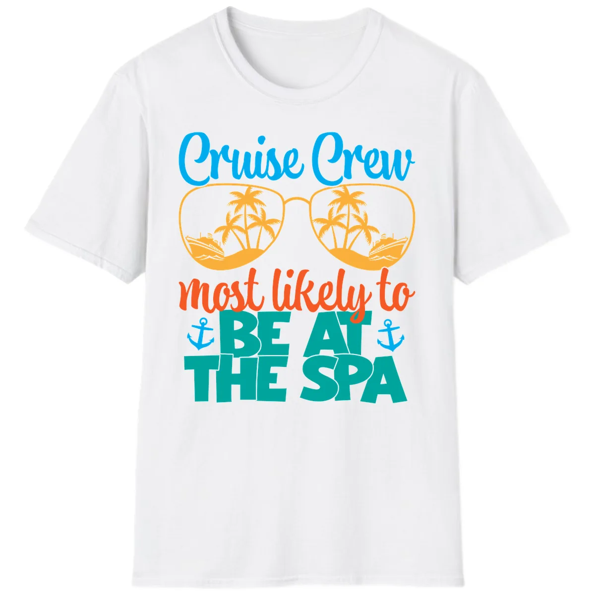 Cruise Crew Most Likely To Be At The Sea T-Shirt in White