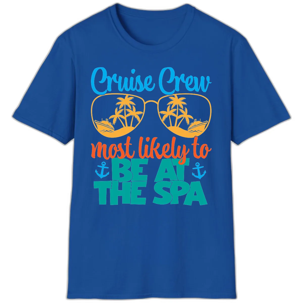 Cruise Crew Most Likely To Be At The Sea T-Shirt in Royal