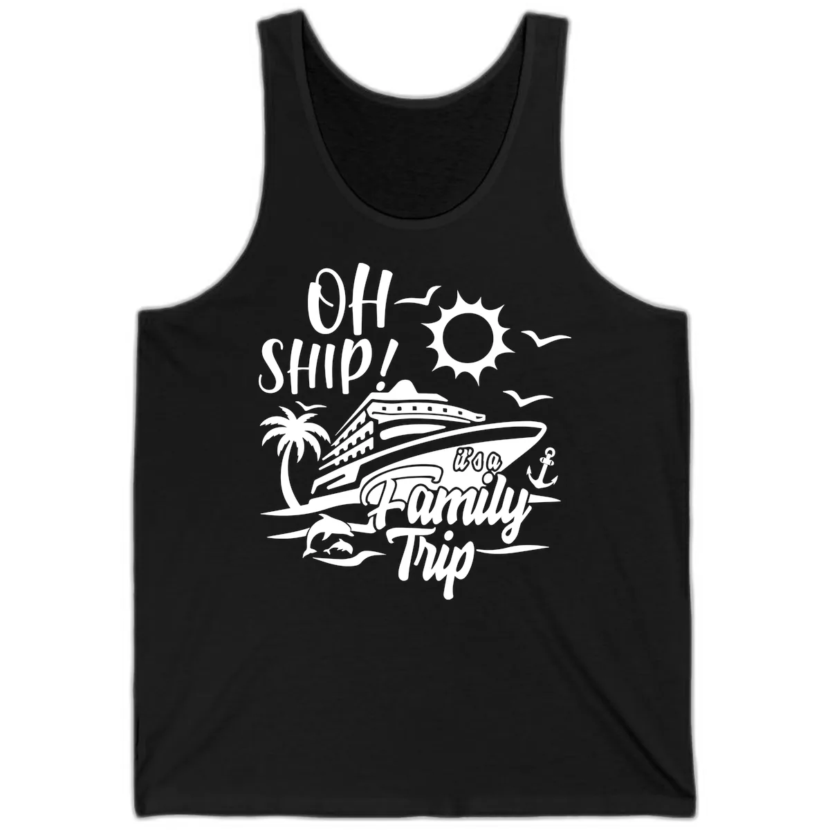 Oh Ship Family Trip Tank in Black