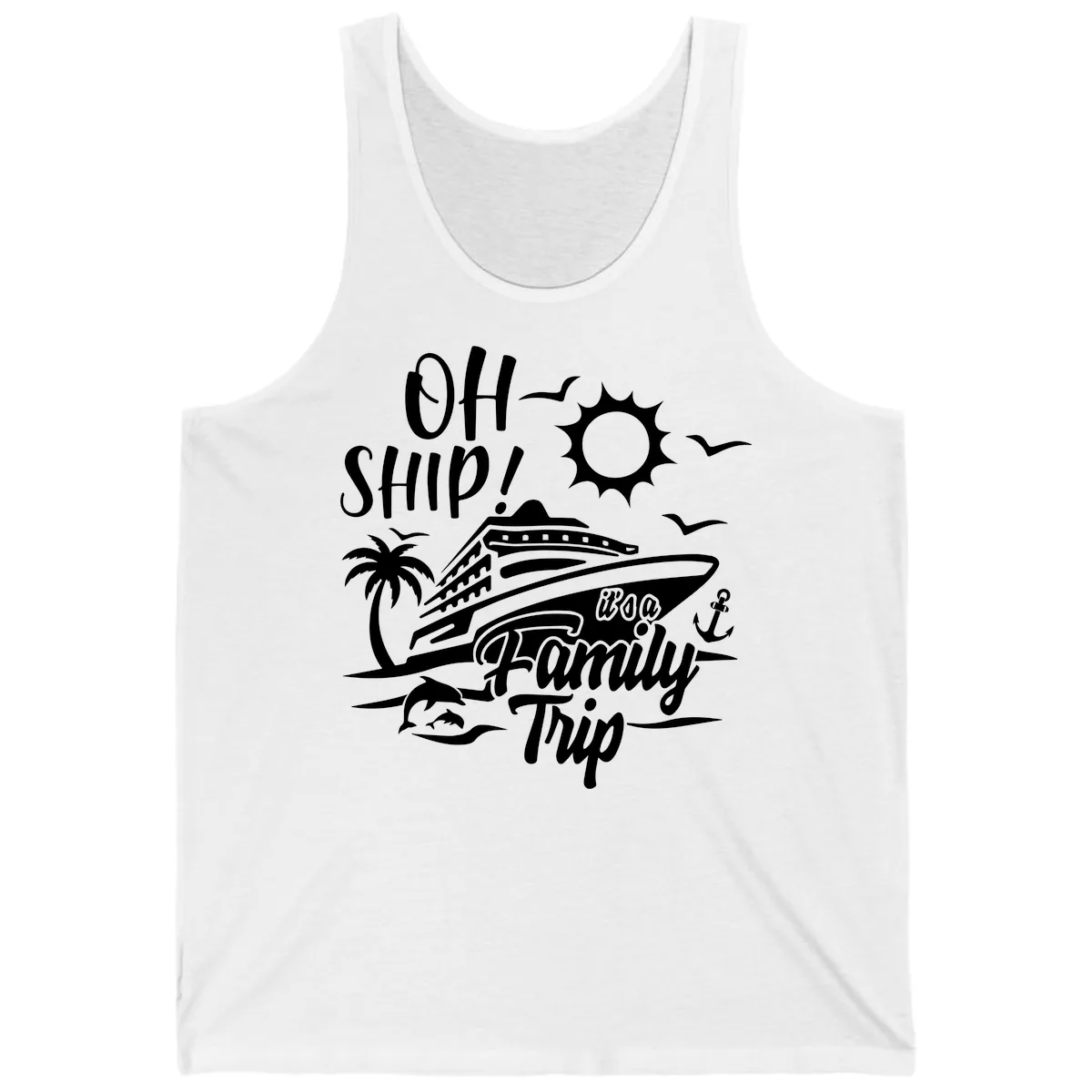 Oh Ship Family Trip Tank in White
