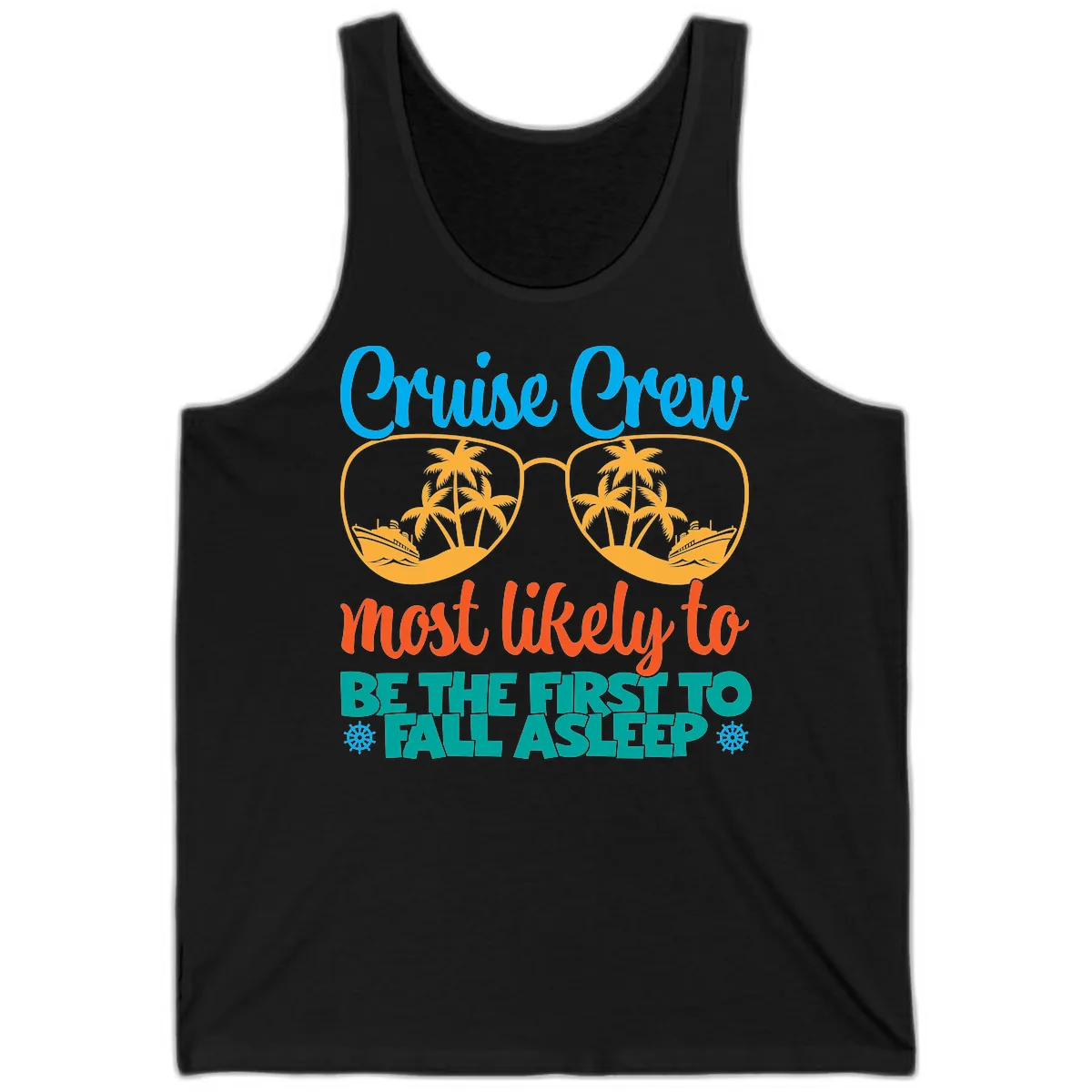 Cruise Crew Most Likely To Fall Asleep Tank in Black