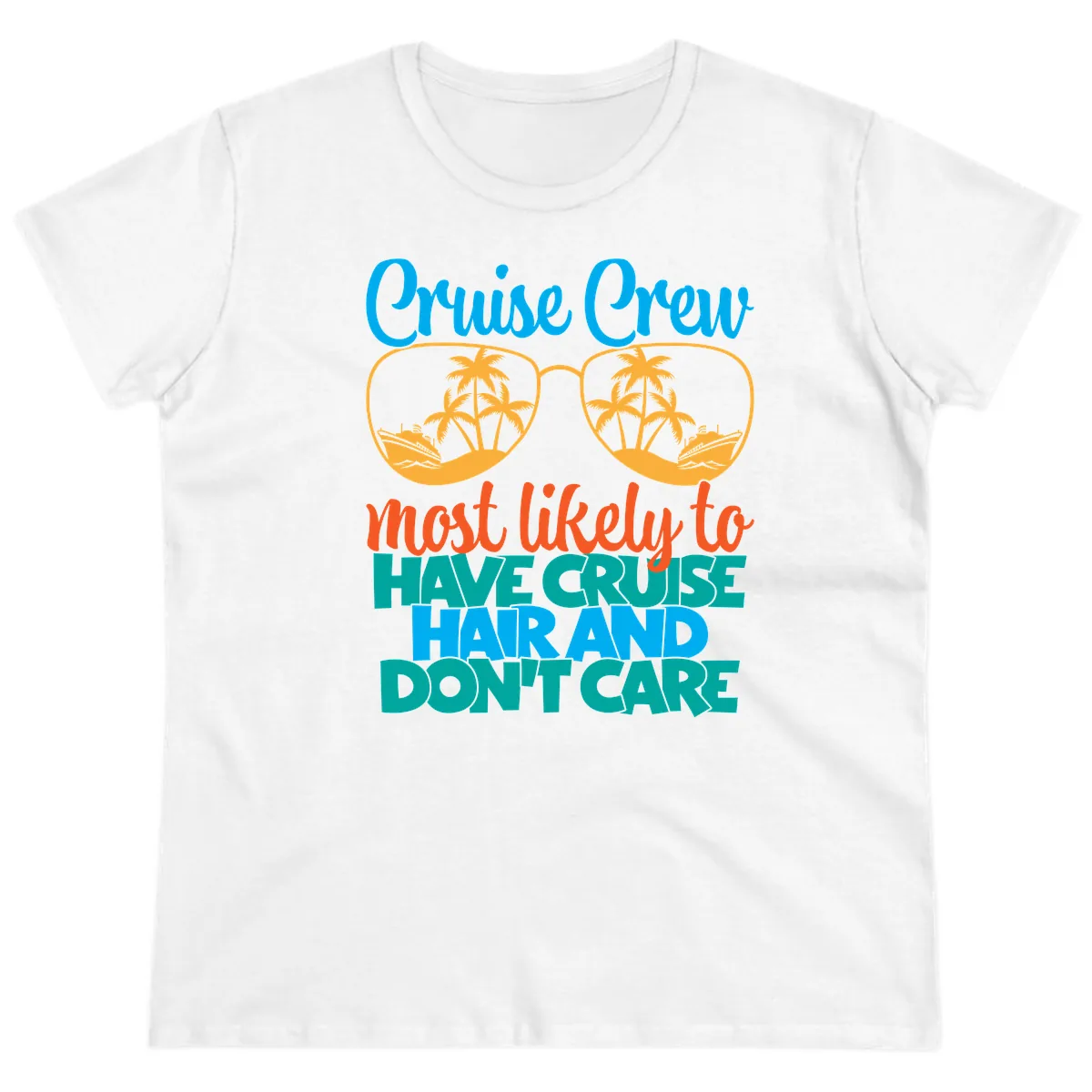 Cruise Crew Most Likely To Have Cruise Hand Ladies Tee in White
