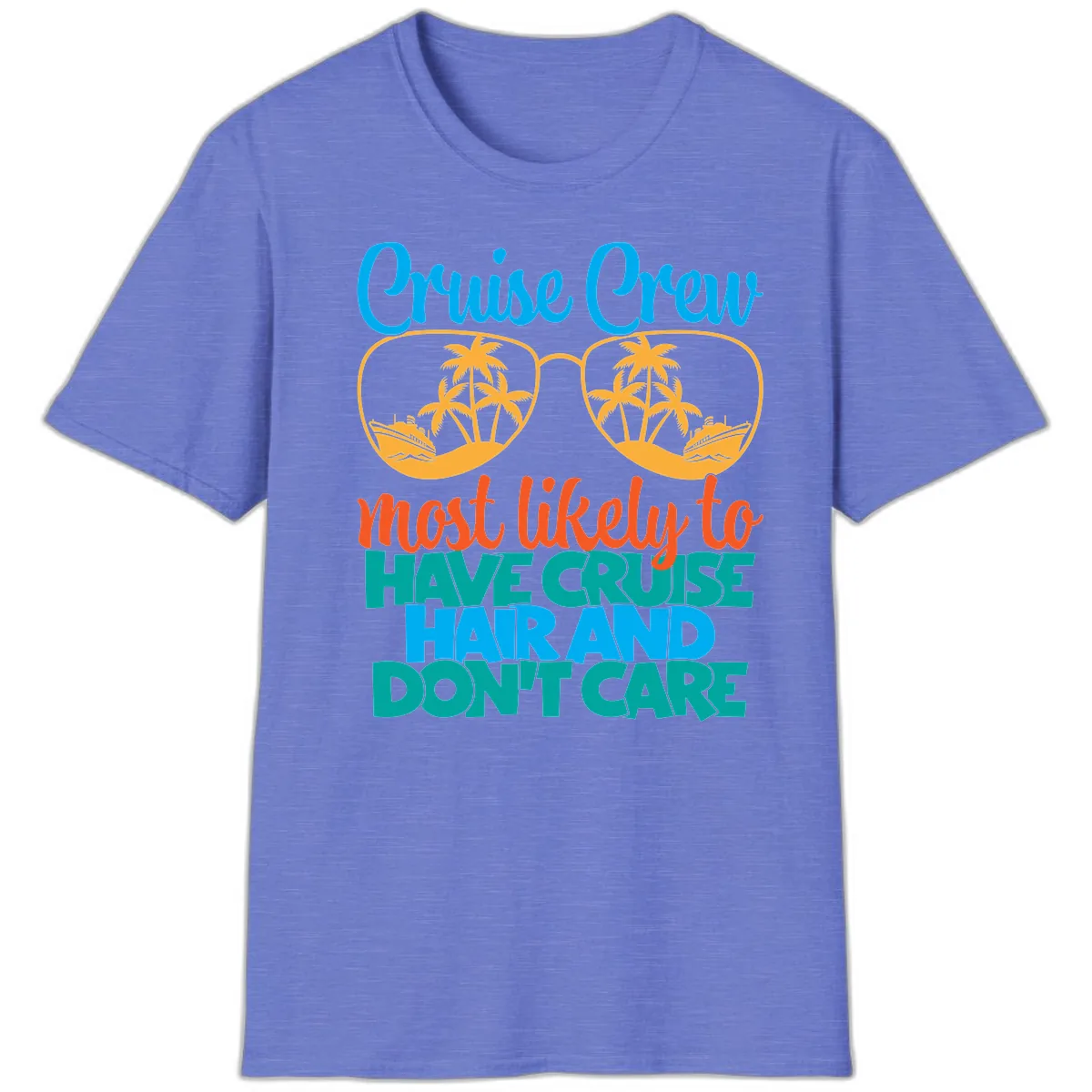 Cruise Crew Most Likely To Have Cruise Hand T-Shirt in Heather Royal