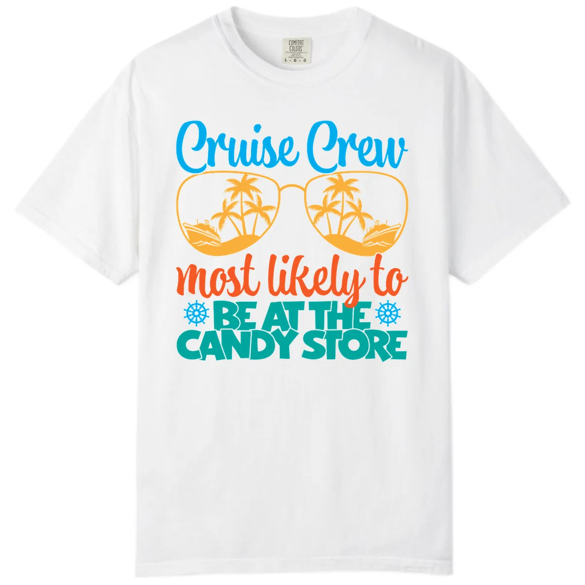 Cruise Crew Most Likely To Breathe Candy Store Comfort Color in White