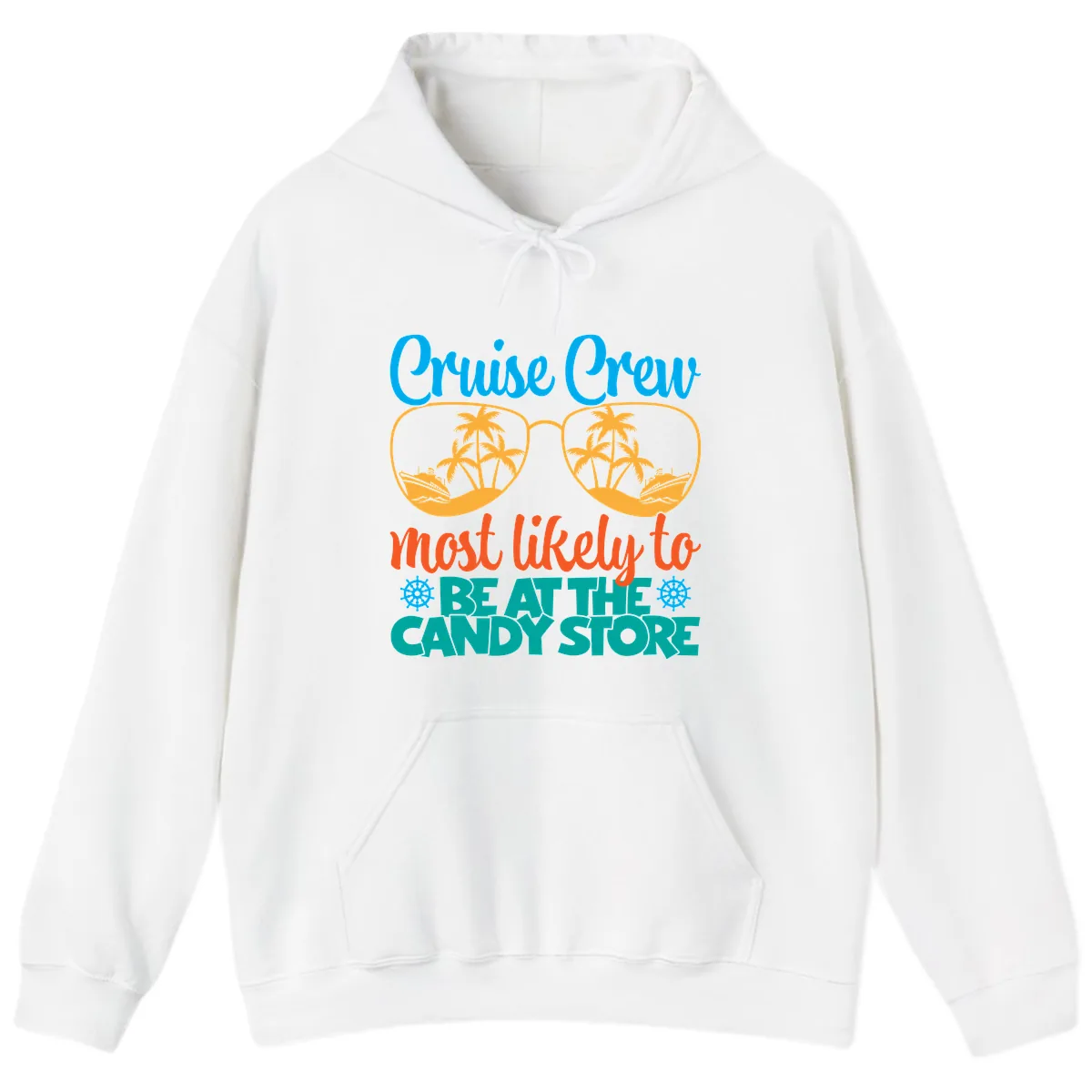 Cruise Crew Most Likely To Breathe Candy Store Hoodie in White