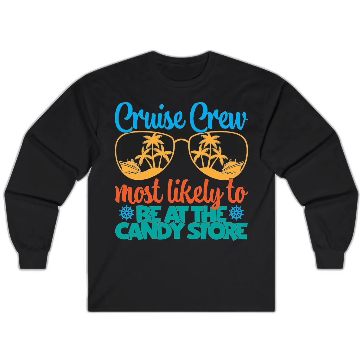 Cruise Crew Most Likely To Breathe Candy Store Long Sleeve in Black