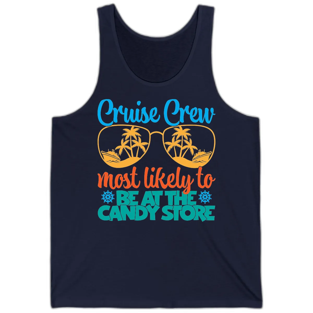 Cruise Crew Most Likely To Breathe Candy Store Tank in Navy