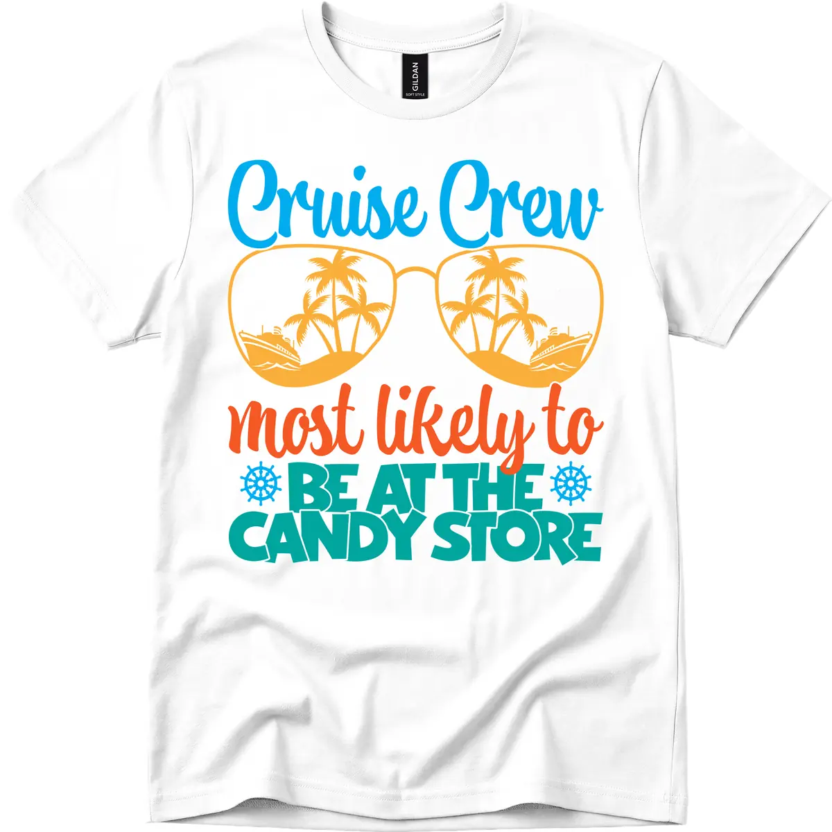 Cruise Crew Most Likely To Breathe Candy Store T-Shirt in White