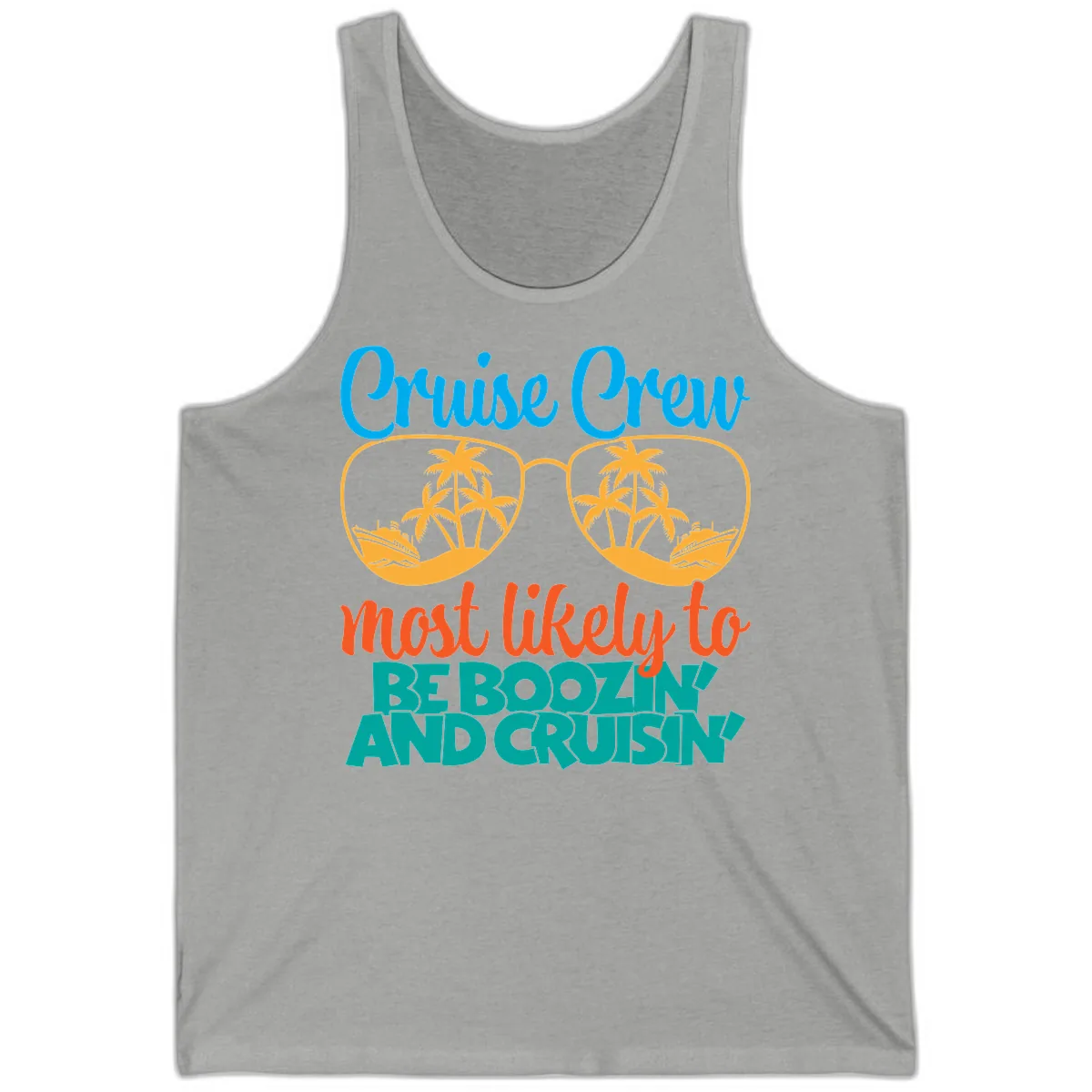 Cruise Crew Most Likely to be Boozing Tank in Athletic Heather