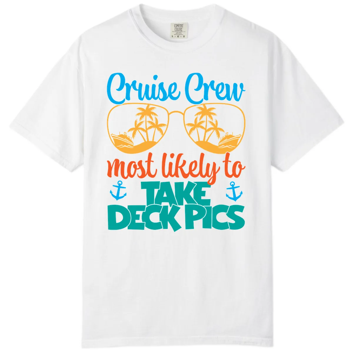 Cruise Crew What Likely To Take Deckpics Comfort Color in White