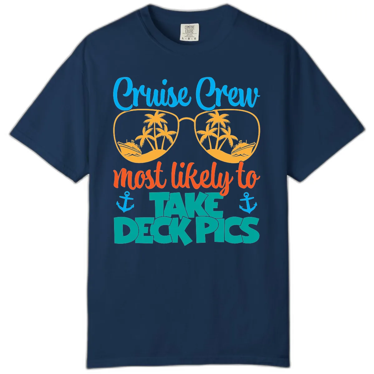 Cruise Crew What Likely To Take Deckpics Comfort Color in Navy