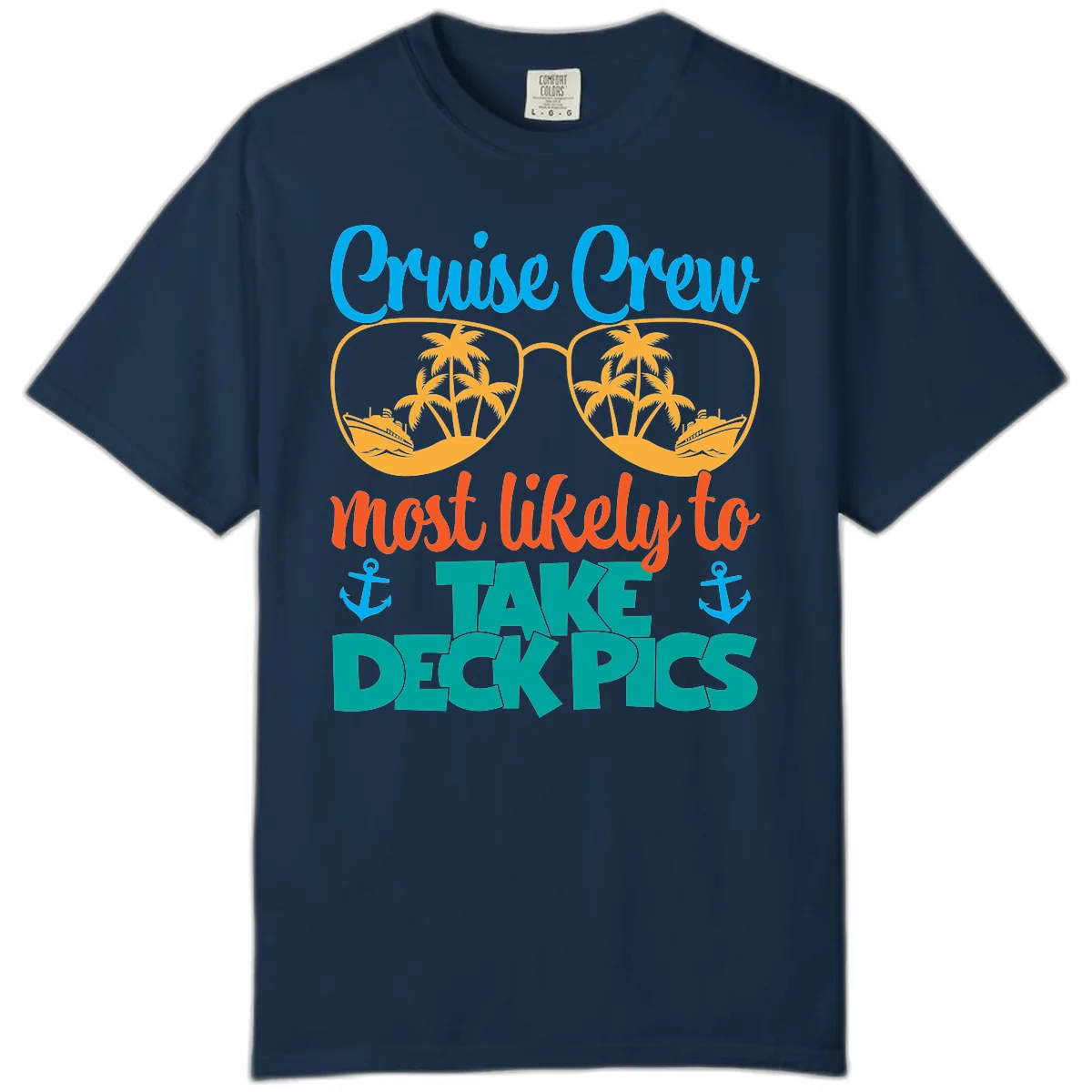 Cruise Crew What Likely To Take Deckpics Comfort Color in True Navy