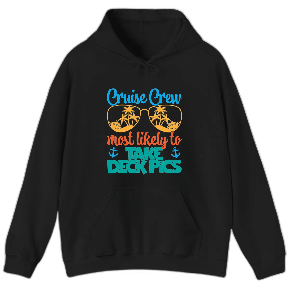 Cruise Crew What Likely To Take Deckpics Hoodie in Black