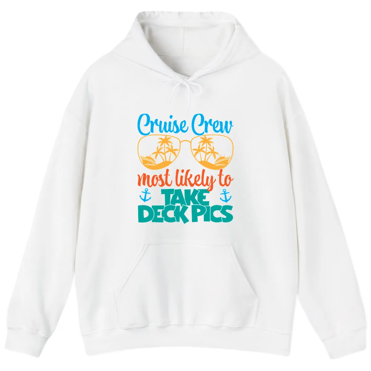 Cruise Crew What Likely To Take Deckpics Hoodie in White
