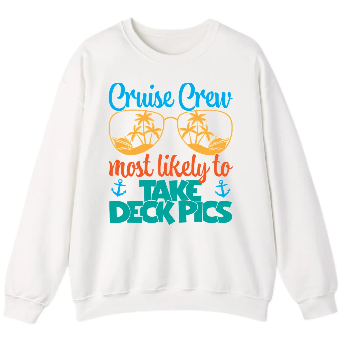 Cruise Crew What Likely To Take Deckpics Sweatshirt in White
